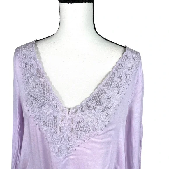 Free People Jezebel Relaxed Elegant Lilac Bodysuit - Picture 8 of 8